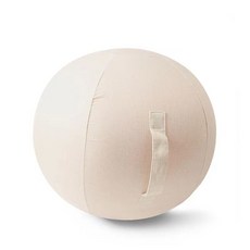 짐볼 커버 케이스 방진 패브릭 린넨 요가 홈트, 코튼린넨 요가볼커버—베이지색 볼포함, 75cm(신장165-175cm)