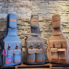 金川 B-2513 電吉他/木吉他琴袋 - 三色可選 人體工學設計 手提/肩背 可收納, 灰色單寧,電吉他專用, 1個