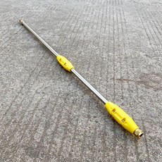 農用 高壓 打藥 伸縮 噴杆 噴霧器 不鏽鋼 配件 14接口 噴槍桿, 黃柄16mm粗1米（伸縮）, 1個