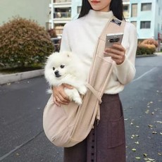 BCQ반려동물 외출용 접이식 백팩 순면 체크 가방 가벼운 통풍 대용량 고양이 강아지 캐리어, 1개, 핑크 그레이