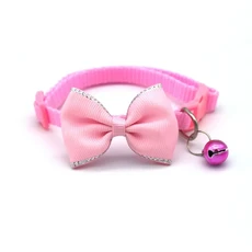 애완 동물 활 벨 목걸이 귀여운 고양이 용품 다색 조절 드레싱 도구 액세서리 신제품, 01 pink, 1개