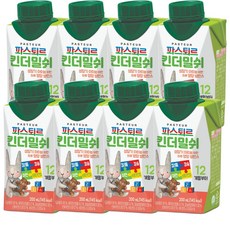 파스퇴르 킨더밀쉬 액상분유 1단계 200ml, 8개