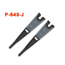 B 防靜電不鏽鋼夾子 防滑不劃花光學鏡片軟頭鑷子, 1個, P-643-J（頭部）2個