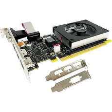 QTRIE GeForce GT 730 4GB 그래픽 카드 2배 HDMI DP VGA DDR3 64비트 PC용 로우 프로파일 비디오 카드 컴퓨터 GPU PCI Express X8, GT 730 4G 2X HDMI/VGA/DP