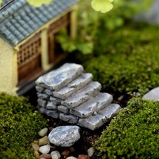 MDD 미니어처 돌계단 1P 다육이화분 디오라마, 곡선형