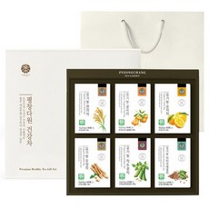 평창다원 유기농 건강차 선물세트 2호 유기농 인증, 건강차 6종 + 쇼핑백, 1