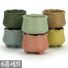 세인화분 예쁜 펄 화분 세트 - 다육 다육이 화분세트 식물 분갈이 도자기 실내 사무실 인테리어 다육화분 홈카페 매장 가게 홈가드닝, 세발펄화분, 1개