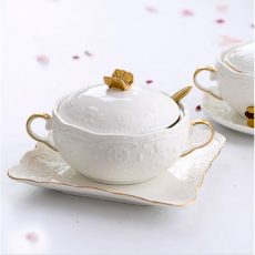 수입 스프그릇 시리얼 요거트그릇 죽 접시 손잡이볼 그라탕기, 1개, B타입 * 1개