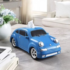 디얼픽유 쿠팡 물티슈보관함 북유럽 자동차모양 빈티지 인테리어 티슈케이스 휴지곽, F. 포르쉐 보석 블루