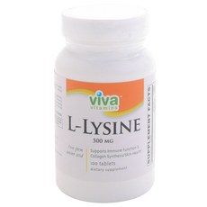 viva vitamins 左旋賴氨酸錠 500mg, 100顆, 1罐