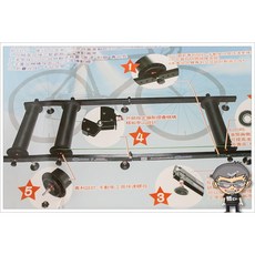 MARDY 筒式訓練台 可折疊自行車訓練架, 1個