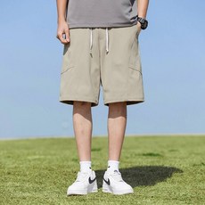 短褲男女同款短褲休閒短褲夏季涼感短褲薄款工装五分短褲透氣速乾運動褲闊腿直筒短褲大碼休閒短褲大尺碼短褲垂感五分褲五吋運動短褲高腰顯瘦熱褲涼感親膚水洗不變形休閒工作褲鬆緊腰不勒輕薄透氣垂墜不皺跑步登山