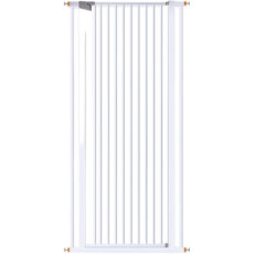 寵物安全門欄，可調整寬度，居家防護必備，簡約設計，安裝簡易, 白色, 1個