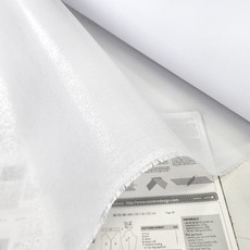 빳빳한 면심지 접착용 흰색 44인치, 1개, 화이트