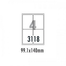 폼텍 물류관리용라벨 LS-3118 (100매/4칸) got+84410VZ