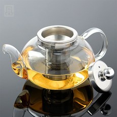 스토어-지유 내열 유리 차포트 400ml 1~2인용 거름망 포함 내열유리티포트경량형199g