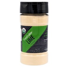 프레시잭스 유기농 라임 가루 (123g 병) Non GMO 프레시잭스 유기농 라임 가루 (123g 병) Non GMO 프리 케토 팔레오 무방부제 진정한 건조 라임 가루, 1개