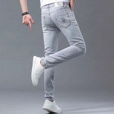 남성 청바지 데님팬츠 슬림스판 청바지 봄여름가을용