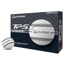 TaylorMade TP5 / TP5x Stripe高爾夫球 (5層結構) 12顆/盒, 1個, White, 12