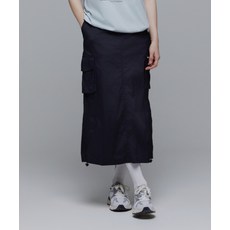 매장정품 내셔널지오그래픽 N241WSK970 여성 아나스 스트링 롱 카고 스커트 CARBON BLACK