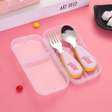 아기식기 수저포크세트 휴대용 캐릭터 유치원수저세트