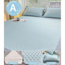 냉감패드 쿨링매트 쿨매트 아이스패드 아이스 순면패드 듀라론 여름이불, 120x200cm  - 배게커버 48x74cm, 민트 블루 - 패드