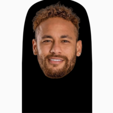 칸예마스크 인물 복면 마스크 할로윈 만우절 장난, 1개, 네이마르 복면