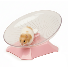 HappyHam 24cm 대형 소저 햄스터 피그미다람쥐 쳇바퀴 장난감, 1개, 핑크