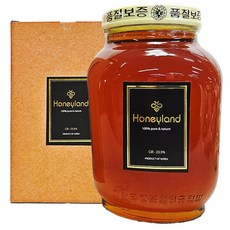 허니랜드 아카시아꿀 잡화꿀 야생화꿀 지리산 산청 천연벌꿀 2.4kg, 1개