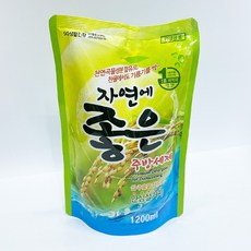 무/1박스(12개입)/자연에좋은주방세제1200ml/퐁퐁/설거지/설겆이/쌀곡물