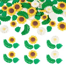 Elecrelive 20Pcs Mini Daisy Flatback Resin Charms Tiny Flower Cabochon Decoden for Scrapbooking Cr, Sunflower