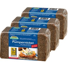 MESTEMACHER Natural Pumpernickel黑麥吐司, 3個, 500g