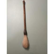 老毛筆 宣筆 長鋒羊毫加豬鬃 紅木杆 牛角鬥 草書行書篆書專用 筆長9.0釐米 筆徑1.6釐米, 1個, 參考詳情頁