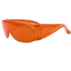可開發票 鐳射激光防護眼鏡洗眉紋身紅外綫1064皮秒532打標焊接護目鏡夾片, 桔色 （RBJ-10）, 1個