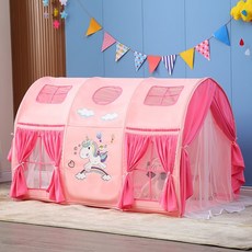 대형 어린이텐트 실내놀이 공주텐트 침대텐트 동굴텐트 인테리어 가정용 텐트, 유니콘 텐트