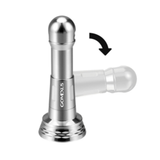 고멕서스 스피닝릴 48mm 스탠드 R6 접이식 릴받친대 다이와/시마노 호환, 실버