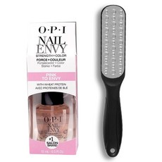 OPI 핑크 투 엔비 손톱영양제 손톱강화제 15ml +스테인레스 스틸 양면 풋파일 세트