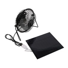 4인치 팬 휴대용 배기 실내 순환 1513cm 태양 전지 패널 컴팩트 디자인 에너지 경량, 01 빠른  Mainland