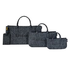 Bdoit 크레센도 스탭백 3종세트+카드지갑 펠트백, 1세트, 스텝백_다크그레이