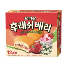 오리온 후레쉬베리 딸기 336g 2개