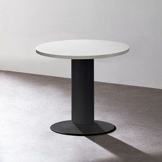 퍼스 오리발 말발굽 원형 회의테이블 책상 900 1200 1500 1800 회의용테이블 오피스 책상, 블랙프레임/화이트