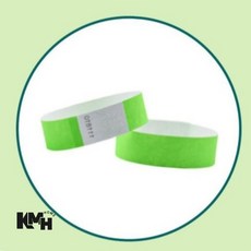 일회용 팔찌 10P 형광그린 방수종이팔찌