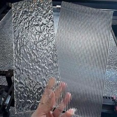 아크릴 70x140mm 3T 케이스 패턴 물결 아크릴판 대형 단일 투명, A. 다이아몬드 패턴 유리