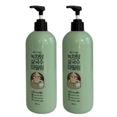 라끄베르 때밀이 바디필링 살국수 쌀국수 때필링 녹차탕 500ml, 2개