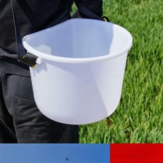 도랑가게 비료통 퇴비 살포기 수동 어깨끈 거름통, 화이트 10kg, 1L, 1개