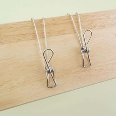 꿈꾸는비 다용도 스테인리스 걸이 집게 키친타올걸이, 02) 대형