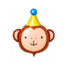 동물풍선 어린이날 이벤트 생일풍선 동물캐릭터 은박풍선 생일파티 파티용품, 1개, 원숭이풍선