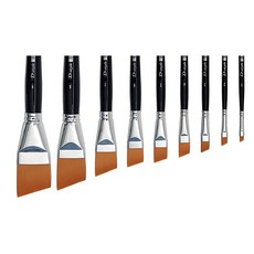 D스타일 미술용 사선붓 시리즈 낱개 1개, 3호