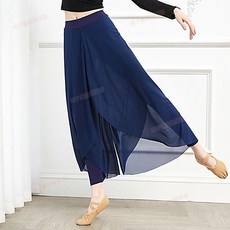 臺南出貨訓練形體練習廣場舞國標芭蕾舞練功服舒適舞蹈練功服廣場舞抖音舞蹈服成人古典舞形體練功褲古韻現代芭蕾長款緊身紗裙景道