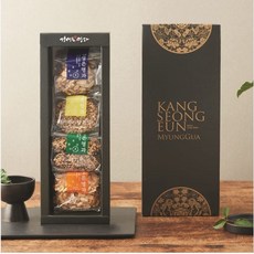 [강성은명과] 국화세트 프리미엄 전통과자 추석선물세트 부모님선물, 아몬드튀일 + 하바라기씨튀일 + 깨기둥 + 땅콩와다닥, 1개